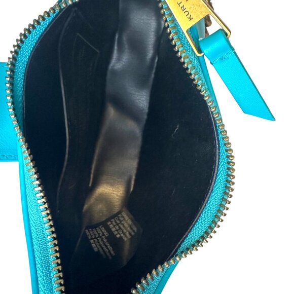 Kurt Geiger London Small Leather Chelsea Hobo Crossbody bag in Turquoise/Teal - Picture 8 of 8